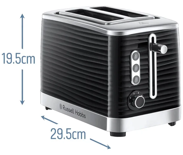 Тостер Russell Hobbs 1050 Вт пластик 19,5х29,5х16,5 см чорний