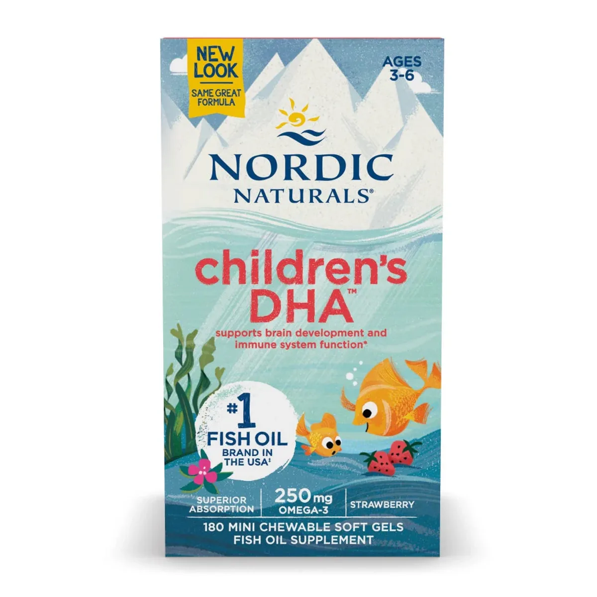 Дитячий DHA Nordic Naturals м'які капсули 180 шт з печінки арктичного тріски.