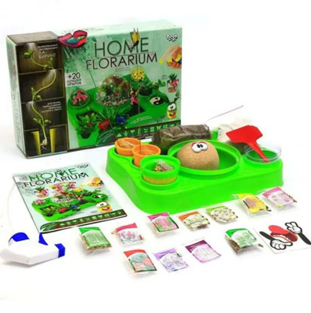 Ігровий навчальний набір для вирощування рослин Danko Toys пластик 30х20 см багатоколірний