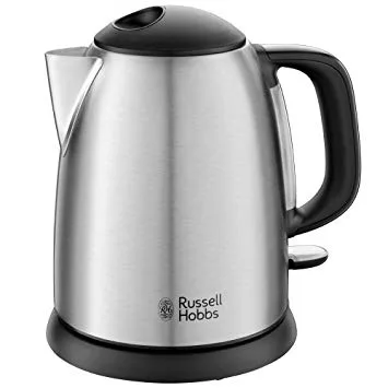 Электрочайник Russell Hobbs Adventure, 1л, металлический, серебристый с черными акцентами