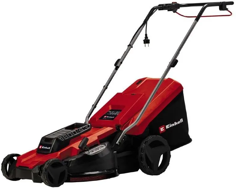 Газонокосарка електрична Einhell 1800 Вт 43 см чорна з червоним