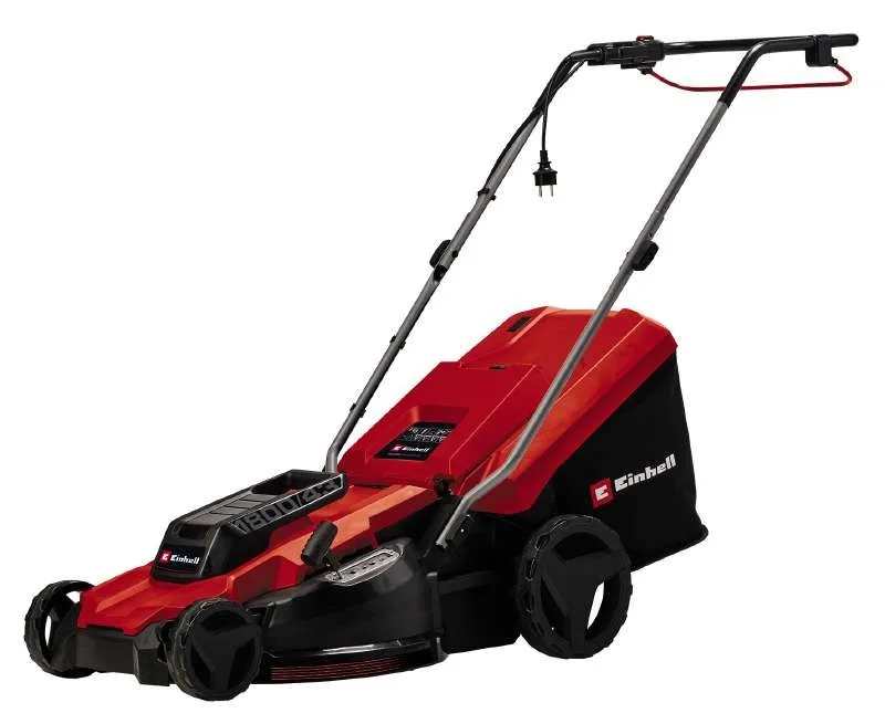 Газонокосарка електрична Einhell 1800 Вт 43 см чорна з червоним