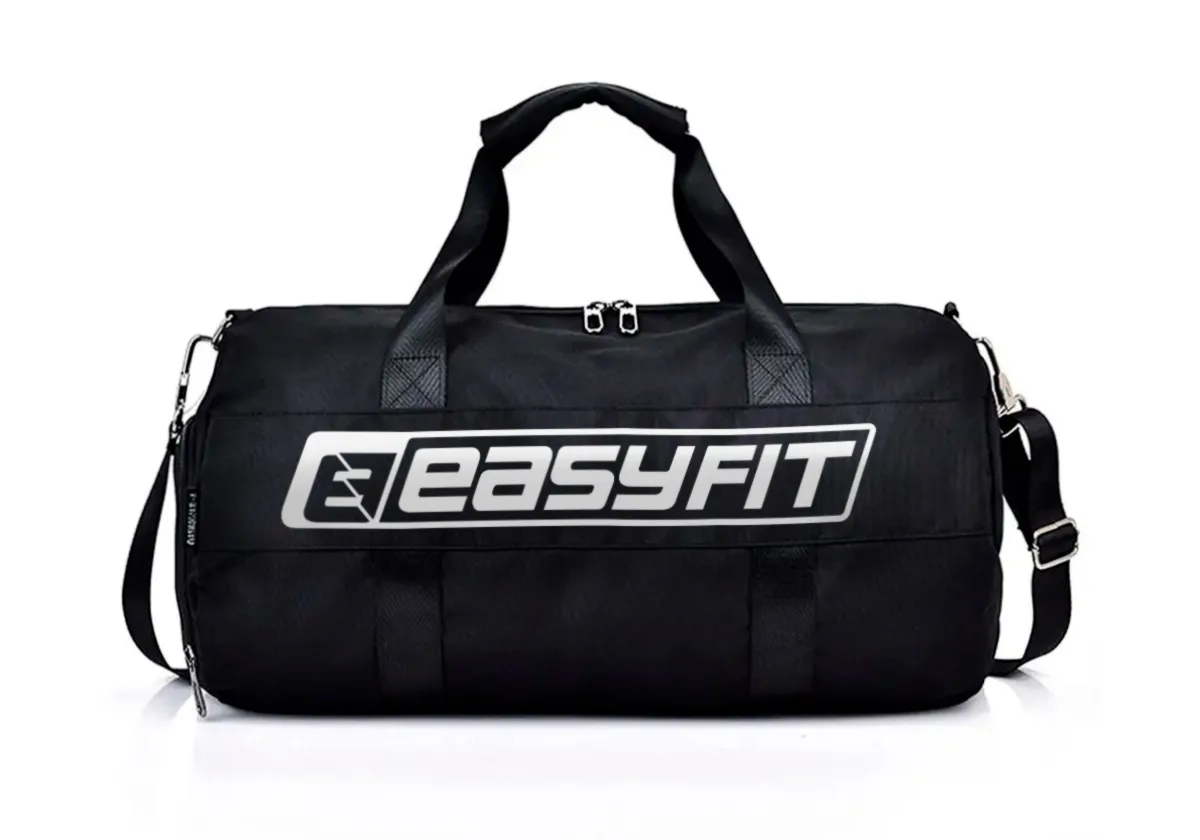 Спортивна сумка EasyFit Cordura 48х26х27 см чорна 35 л