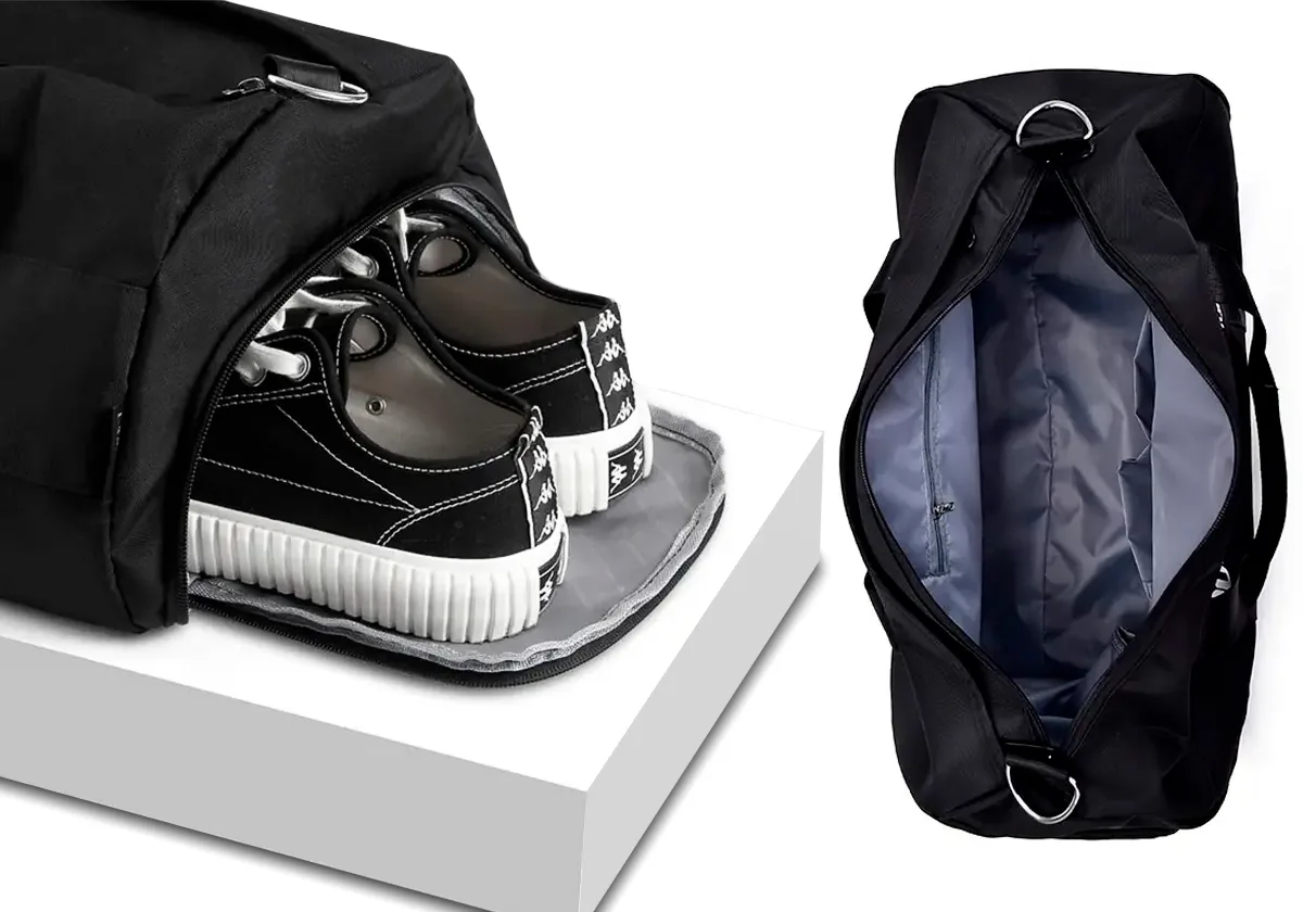 Спортивна сумка EasyFit Cordura 48х26х27 см чорна 35 л
