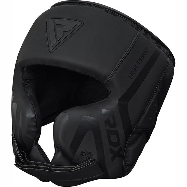 Боксерський шолом RDX Inc штучна шкіра XL чорний