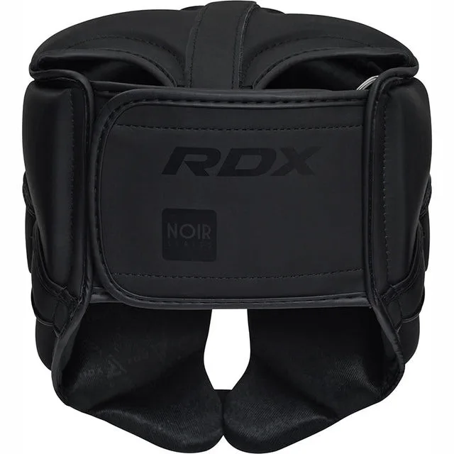 Боксерський шолом RDX Inc штучна шкіра XL чорний