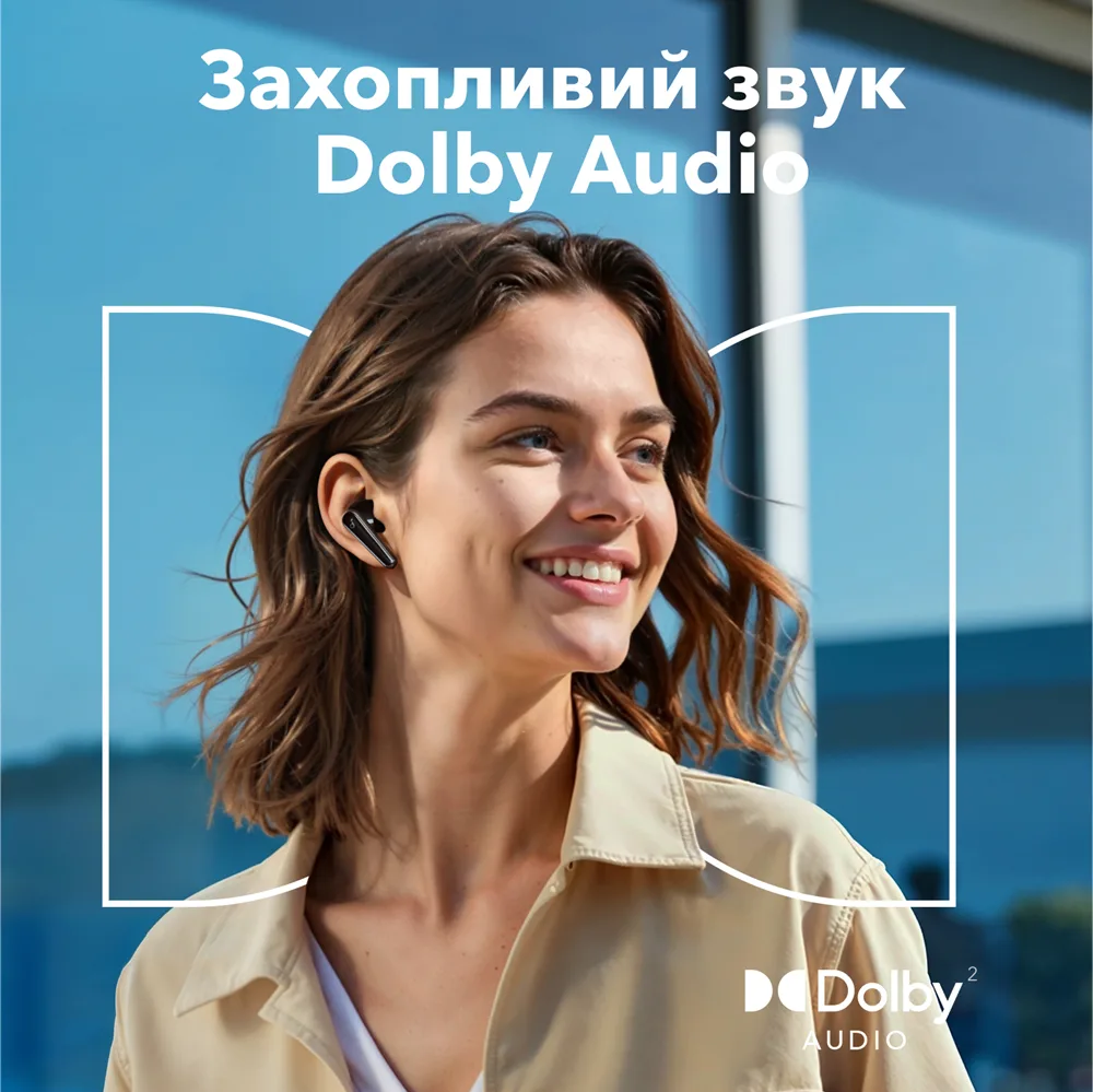 Гарнітура Anker бездротова вакуумна чорна для спорту з вологозахистом IP55
