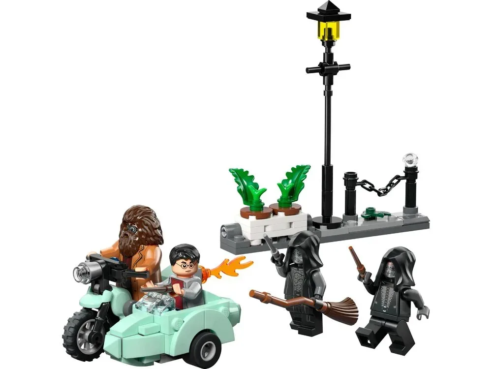 Конструктор LEGO Harry Potter Геґрід і Гаррі: Втеча з Тисової вулиці
