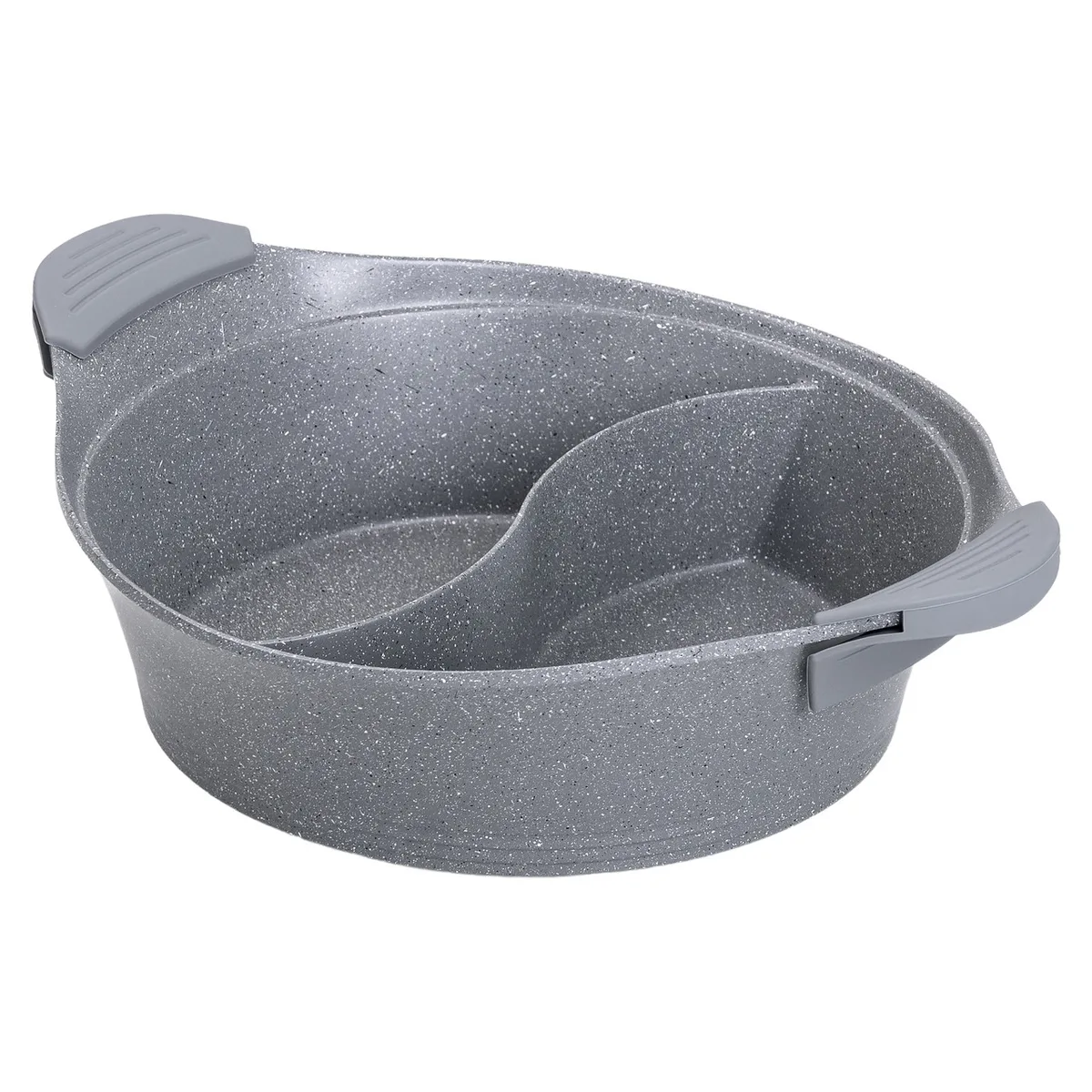 Алюмінієва каструля MGC 30 см Мрамор сірий з антипригарним покриттям