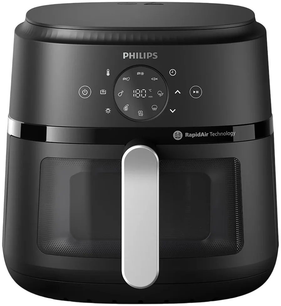 Мультифункціональна піч Philips Ovi Series 2000, потужність 1700Вт, об'єм чаші 6.2л, сенсорне керування, 13 автоматичних програм,