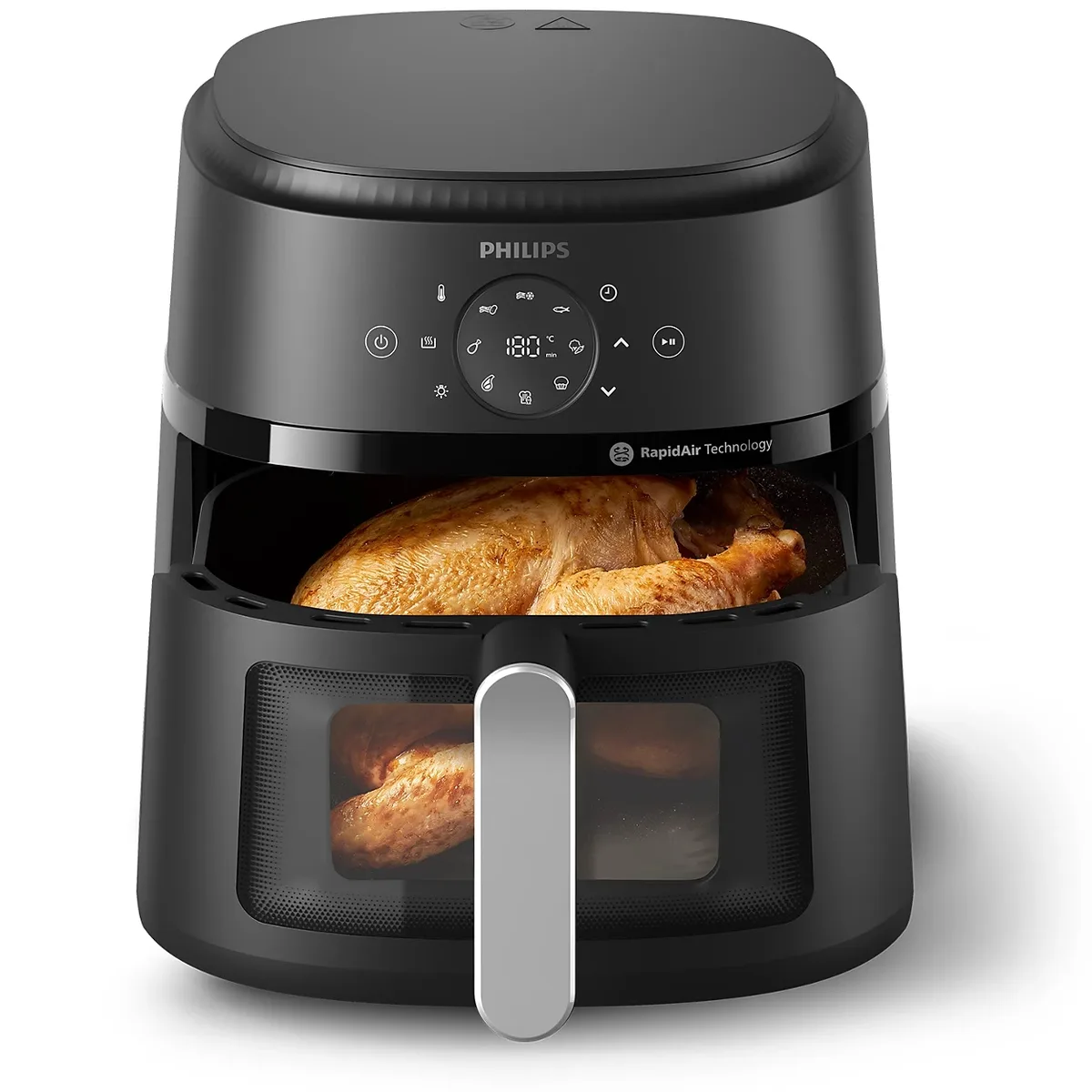 Мультифункціональна піч Philips Ovi Series 2000, потужність 1700Вт, об'єм чаші 6.2л, сенсорне керування, 13 автоматичних програм,