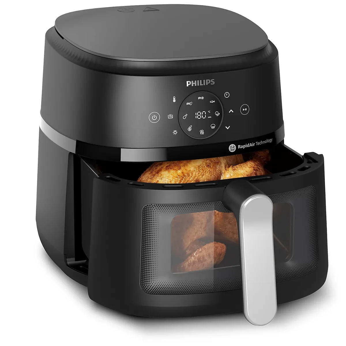 Мультифункціональна піч Philips Ovi Series 2000, потужність 1700Вт, об'єм чаші 6.2л, сенсорне керування, 13 автоматичних програм,