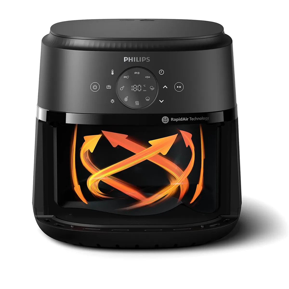 Мультифункціональна піч Philips Ovi Series 2000, потужність 1700Вт, об'єм чаші 6.2л, сенсорне керування, 13 автоматичних програм,