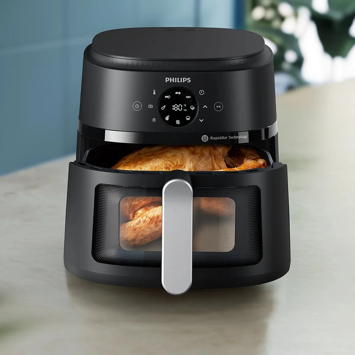 Мультифункціональна піч Philips Ovi Series 2000, потужність 1700Вт, об'єм чаші 6.2л, сенсорне керування, 13 автоматичних програм,