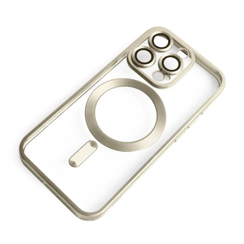 Чохол MagSafe для смартфонів силікон золотий матовий