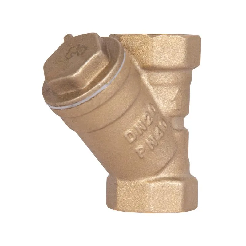 Фільтр грубої очистки 3/4"ВВ латунний косий Thermo Alliance 60х30х60 мм