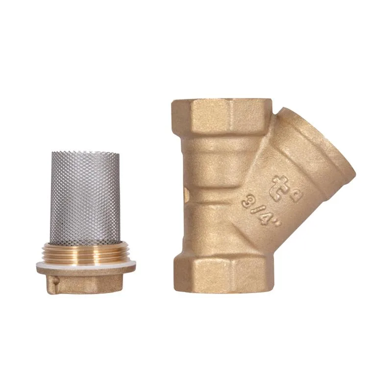 Фільтр грубої очистки 3/4"ВВ латунний косий Thermo Alliance 60х30х60 мм