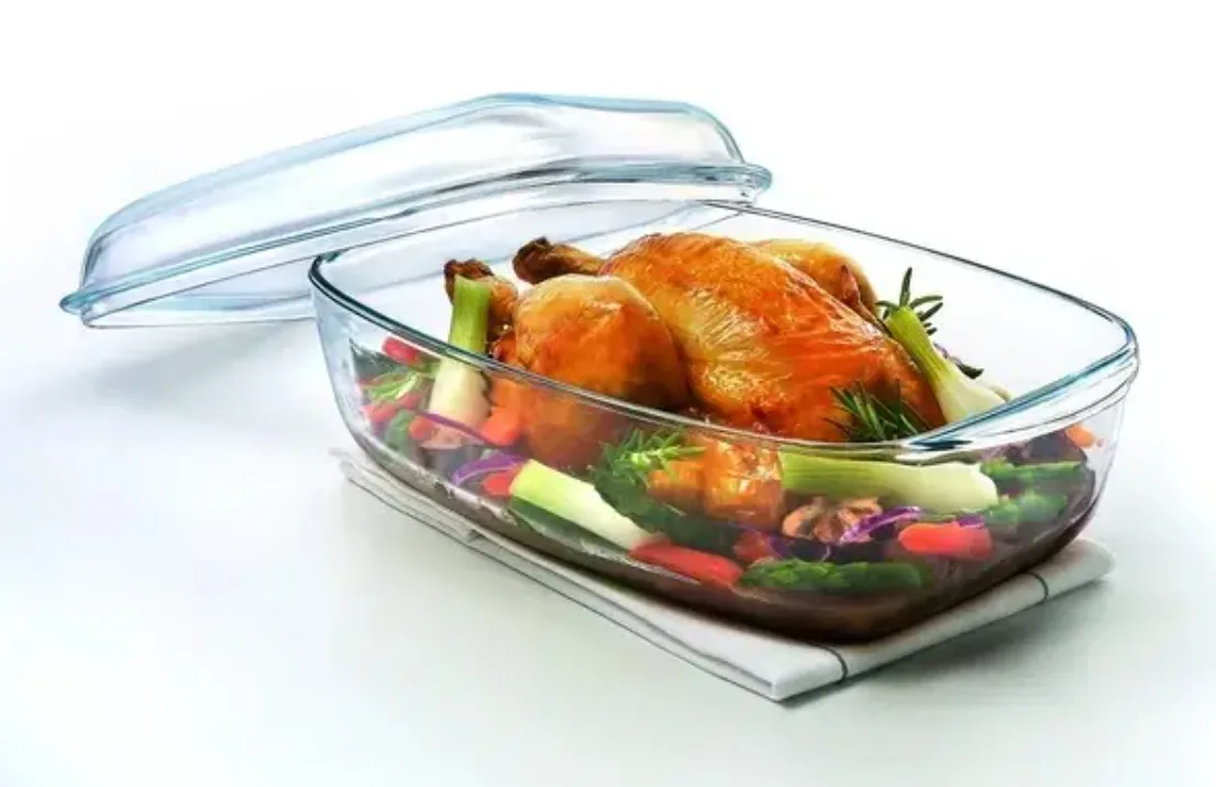 Каструля O Cuisine боросилікатне скло 37x22 см 6,7 л прозора з кришкою