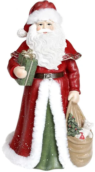 Декоративна фігура Санти Santas Family Довгоочікуваний Гість полістоун 17.5х17х31 см