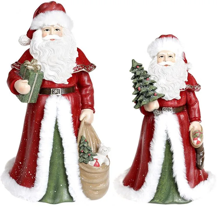 Декоративна фігура Санти Santas Family Довгоочікуваний Гість полістоун 17.5х17х31 см