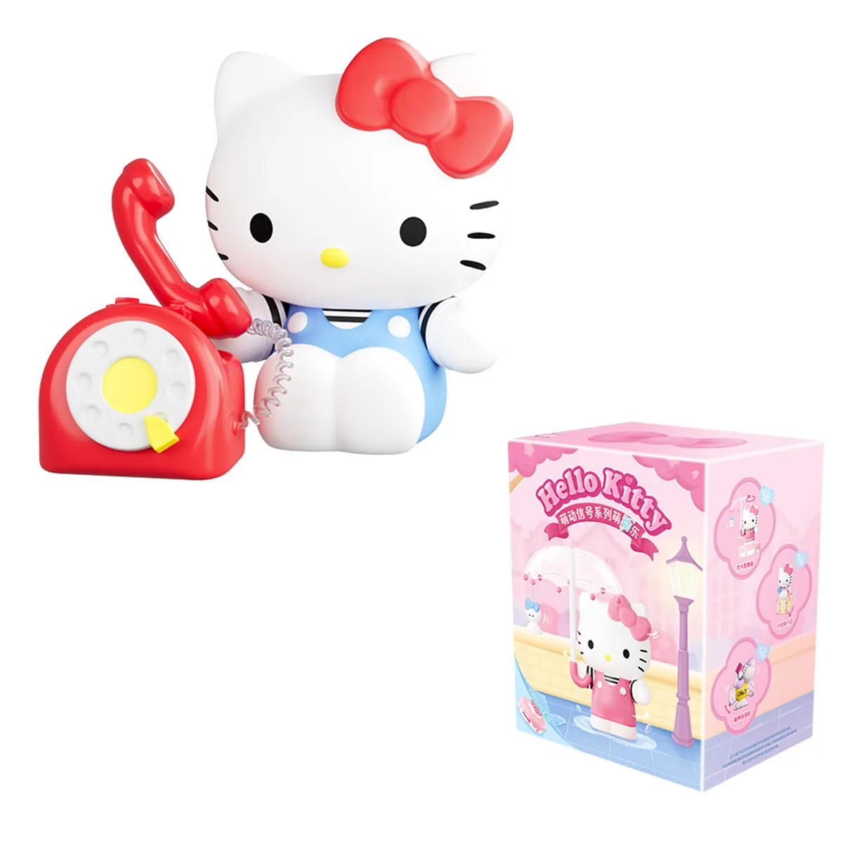 Механічна іграшка Pop Top Hello Kitty 10 см Полівінілхлорид Рожевий