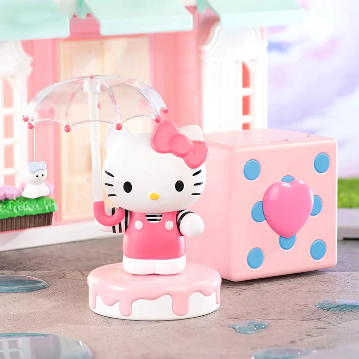 Механічна іграшка Pop Top Hello Kitty 10 см Полівінілхлорид Рожевий