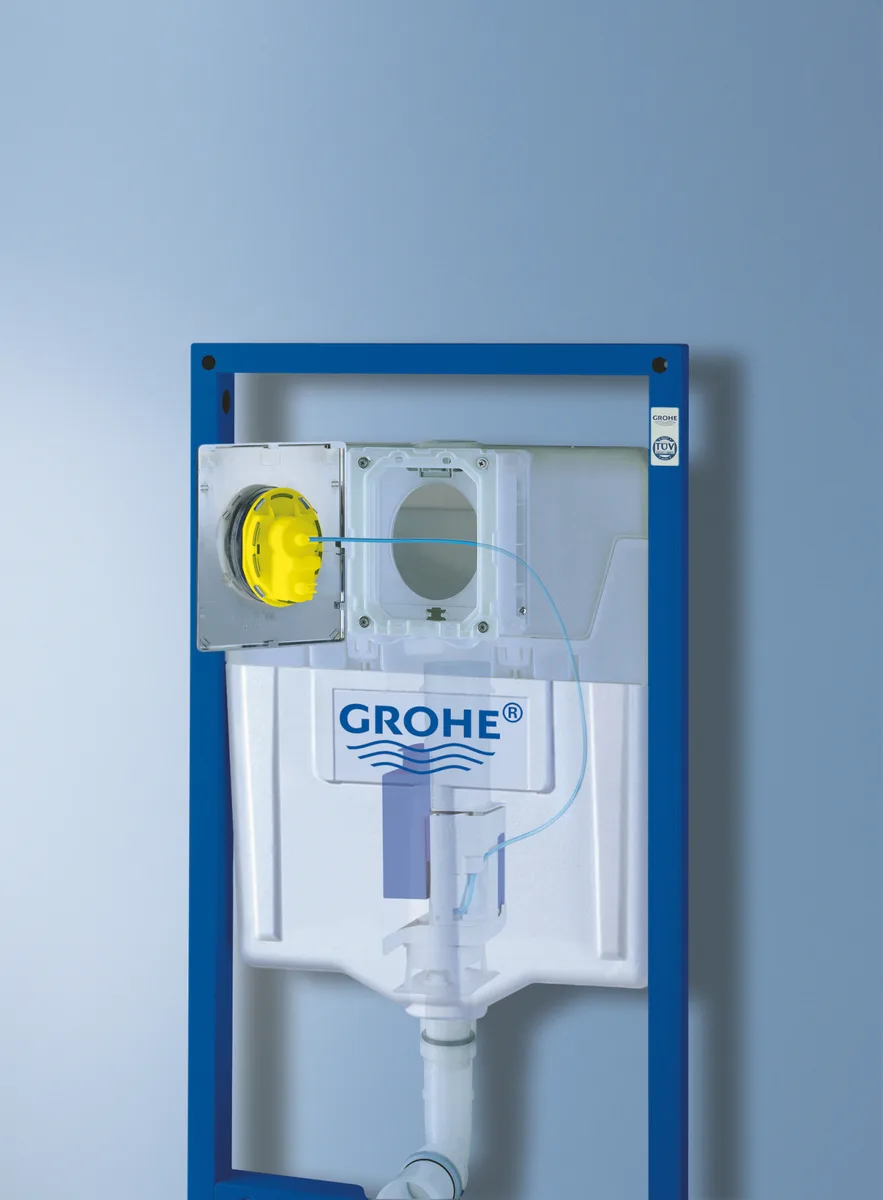 Смывной клапан Grohe Rapid пневматический полипропилен 344х105х105 мм Белый