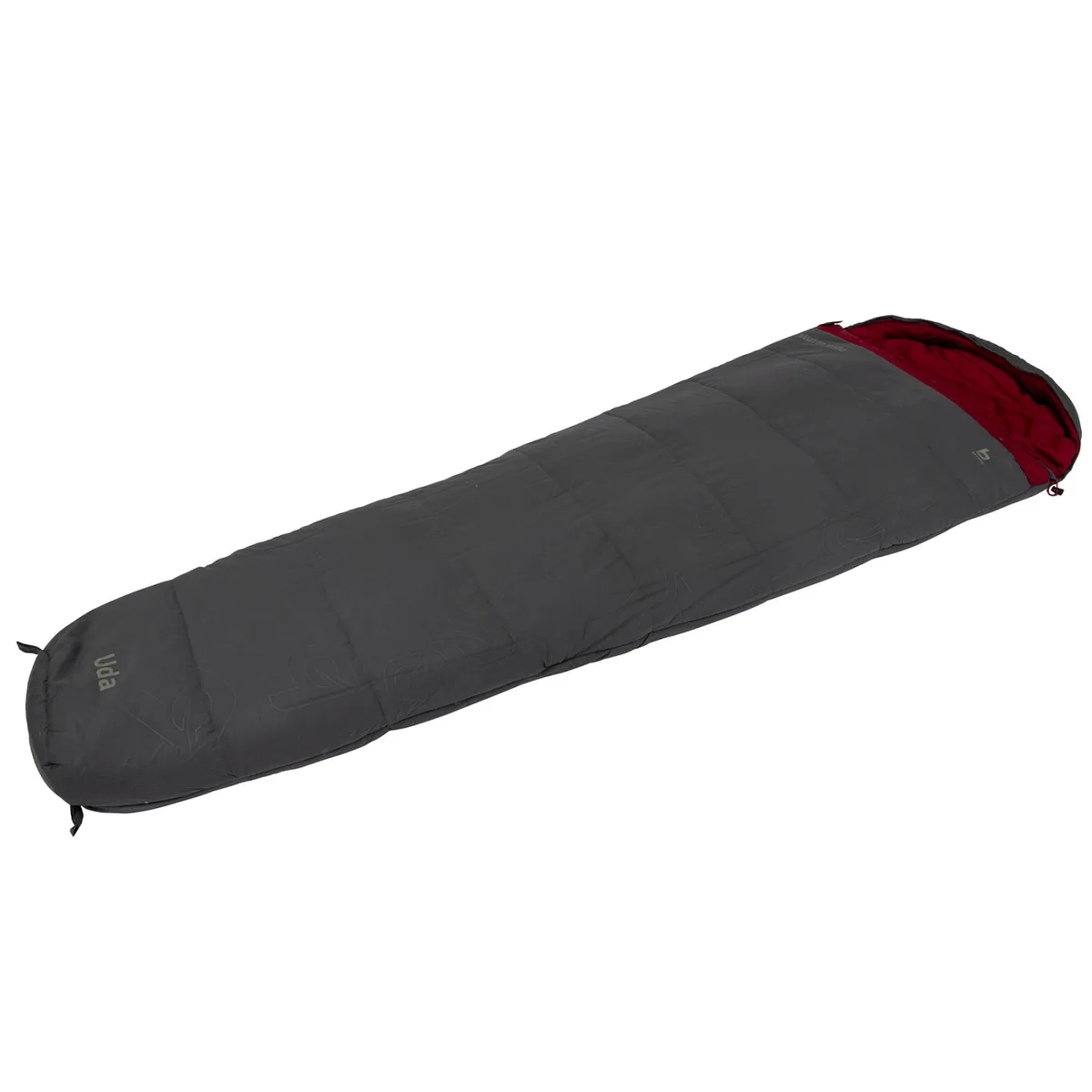 Спальний мішок Bo-Camp Polyester 240х80 см Червоний/Сірий
