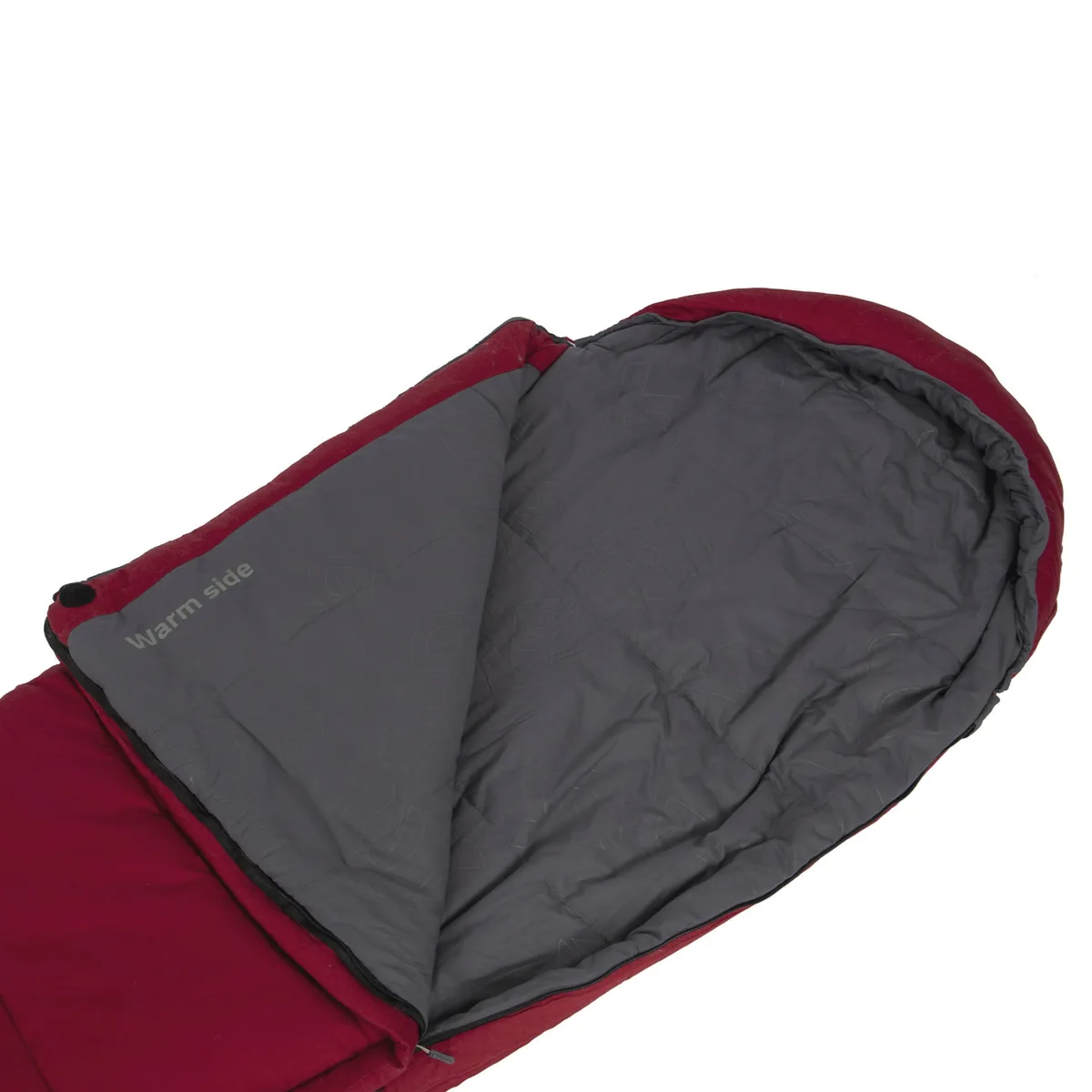 Спальний мішок Bo-Camp Polyester 240х80 см Червоний/Сірий