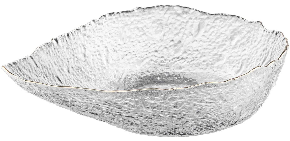 Салатник ARDESTO Leaf, 21.5 см, прозоре скло.