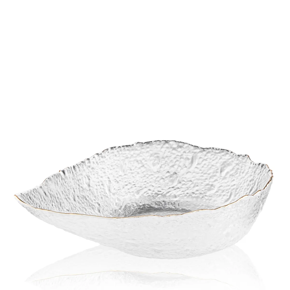 Салатник ARDESTO Leaf, 21.5 см, прозоре скло.