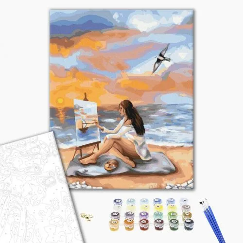Картина по номерах Brushme Море натхнення 40x50 см