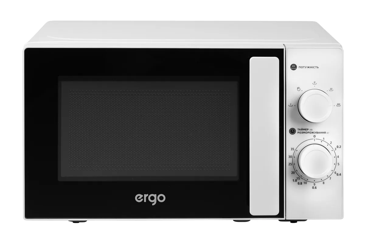 Микроволновая печь ERGO 20 л белая 700 Вт механическое управление