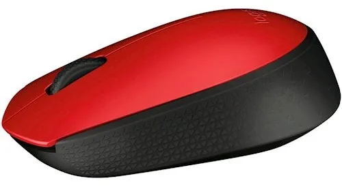 Миша Logitech бездротова оптична маленька червона 1000 dpi