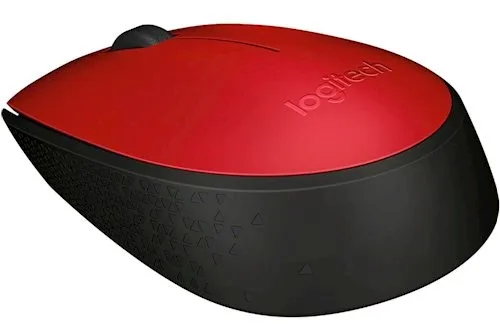Миша Logitech бездротова оптична маленька червона 1000 dpi