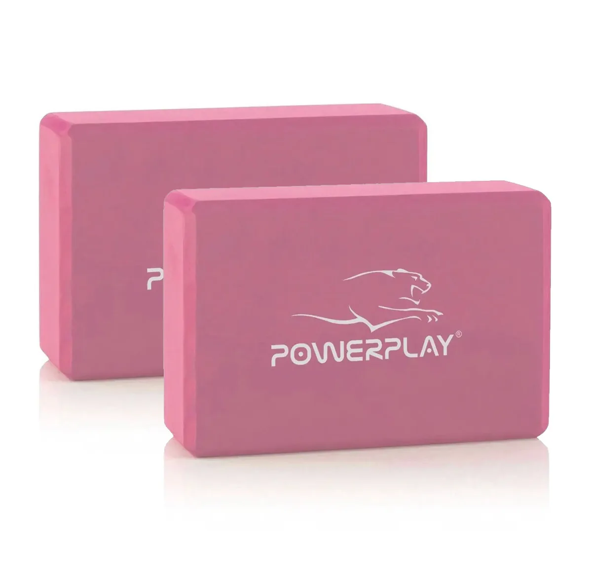 Блоки для йоги Active Point EVA 7,6х15,2х22,9 см Рожеві 2 шт