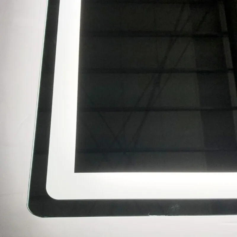 Дзеркало настінне ZERIX MIRRA MR05 LED підсвічуванням 90x70 см безмідне з підігрівом