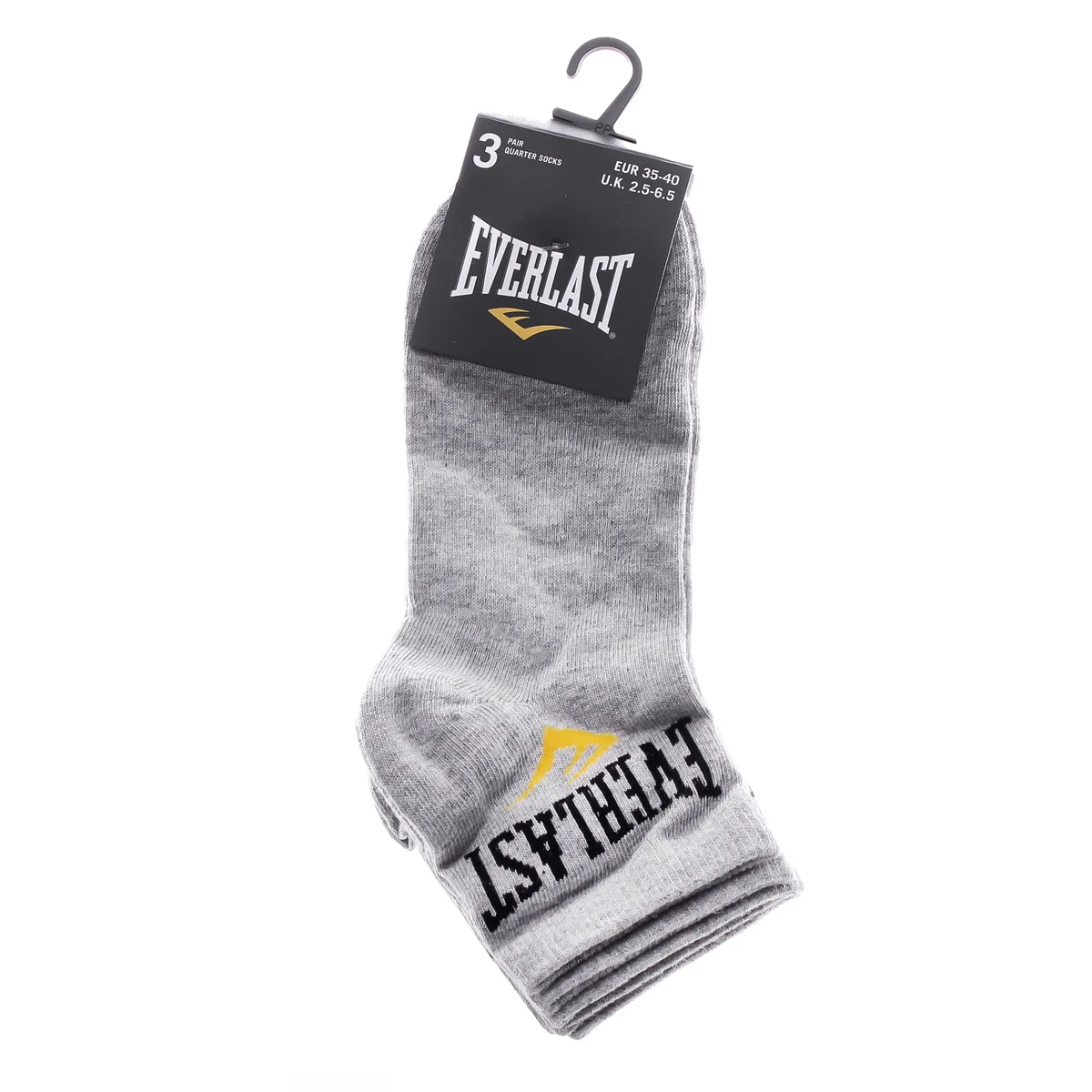 Шкарпетки Everlast 70% бавовна 35-40 сірі 3 пари
