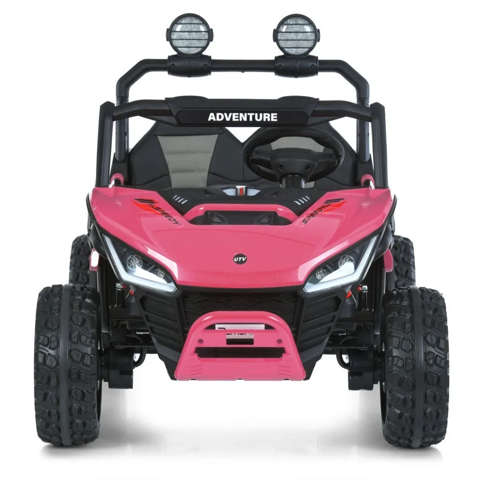 Дитячий електромобіль Bambi Racer екокожа джип 122х80х83 см червоний