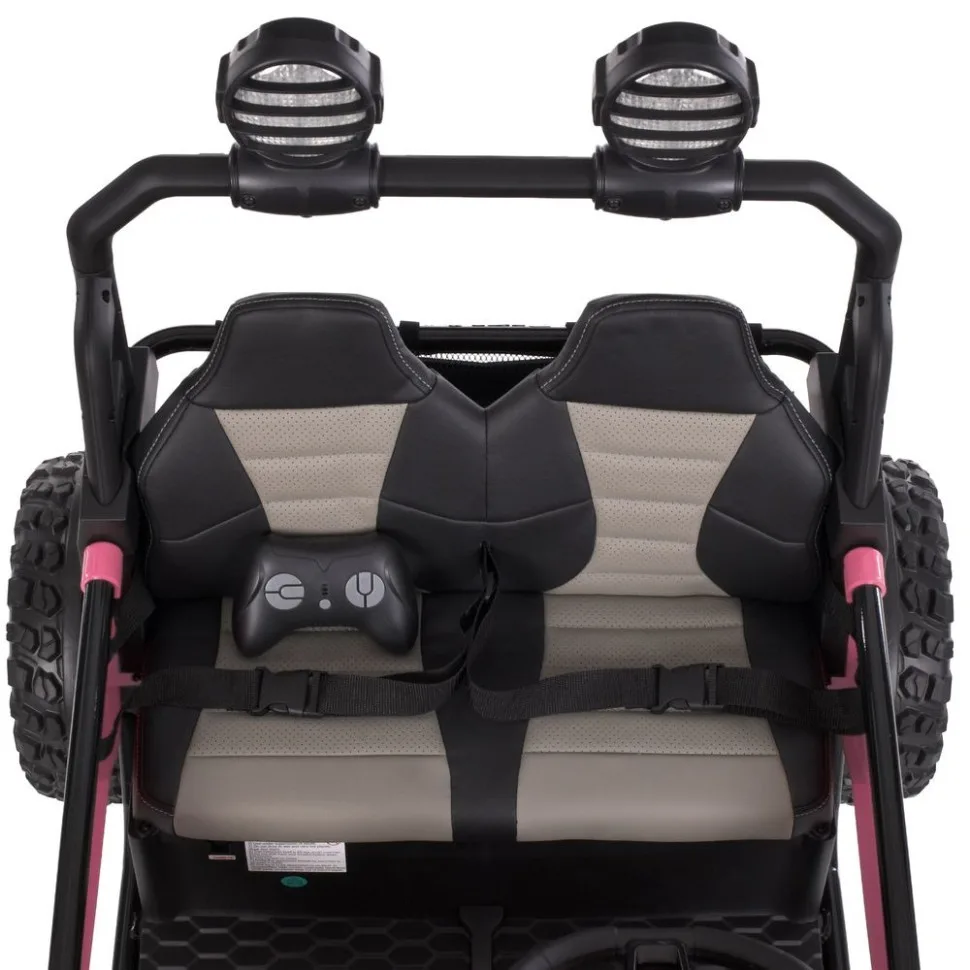 Дитячий електромобіль Bambi Racer екокожа джип 122х80х83 см червоний