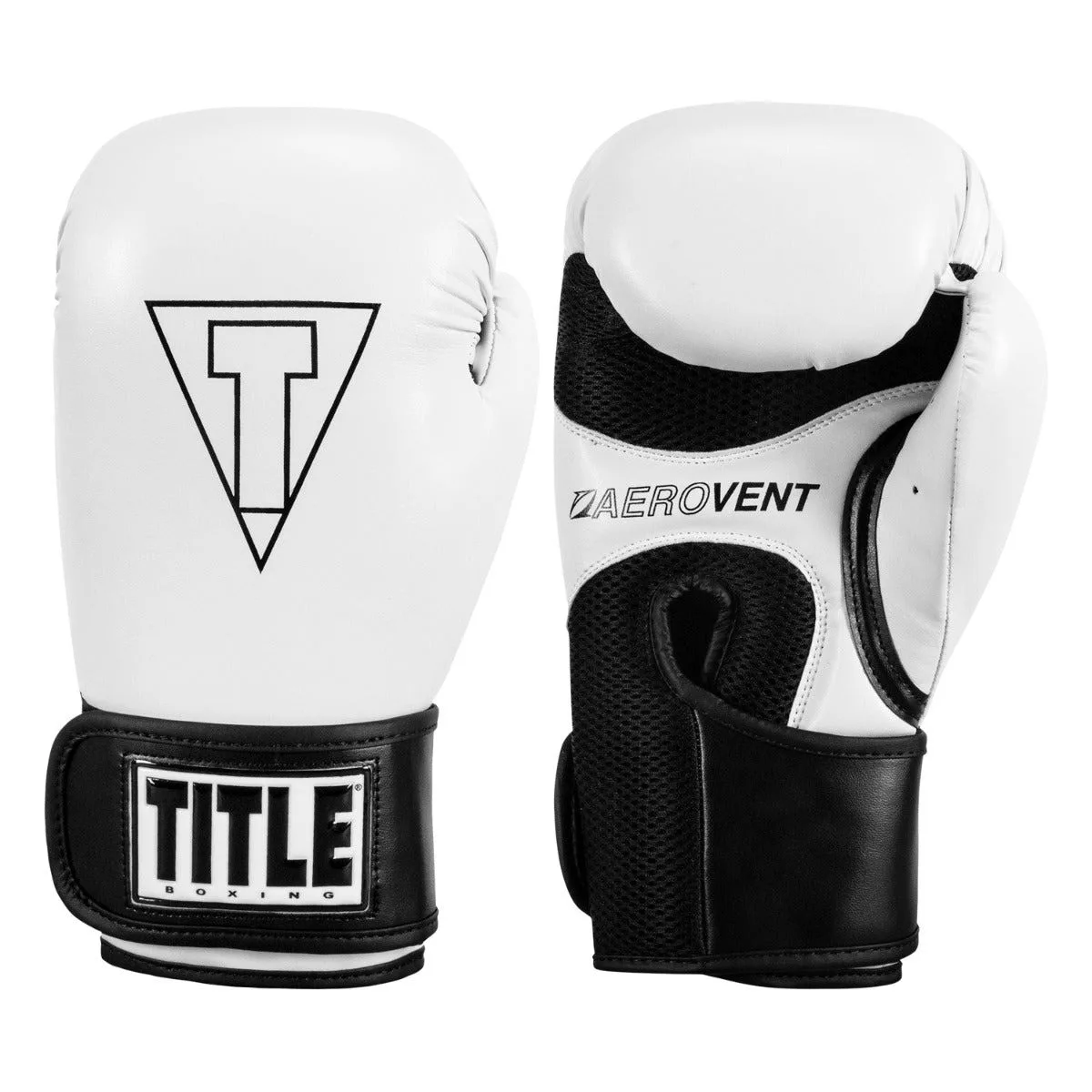 Боксерські рукавиці TITLE Boxing Vegan 14 oz Білий/Чорний