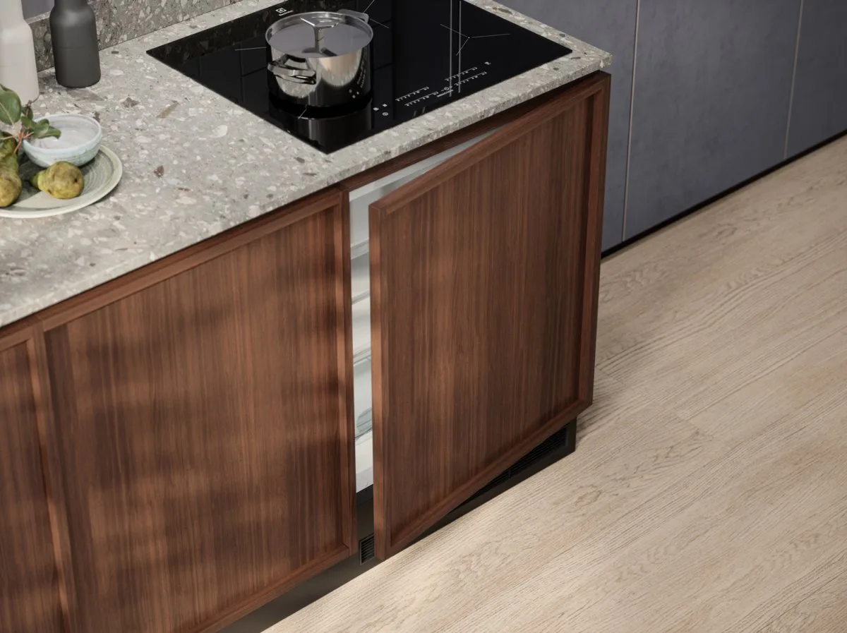 Встроенная морозильная камера Electrolux, 82 см, 56 см, 55 см, объемом 90 л, класс энергоэффективности А+, ST, белая