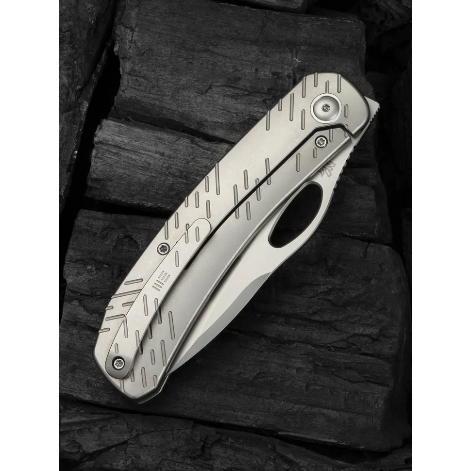Ніж складаний Weknife титановий 213,4 мм сірий CPM 20CV
