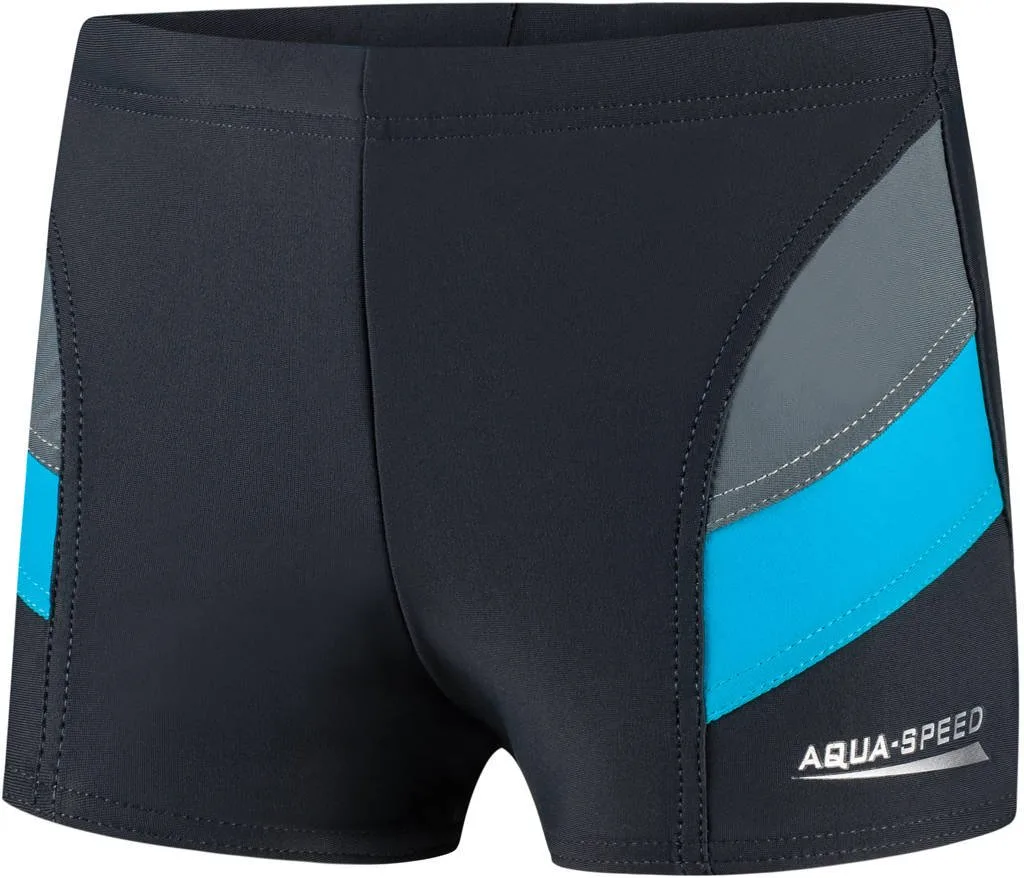 Плавки-боксери Aqua Speed 80% поліамід 20% еластан 116 см сірий синій