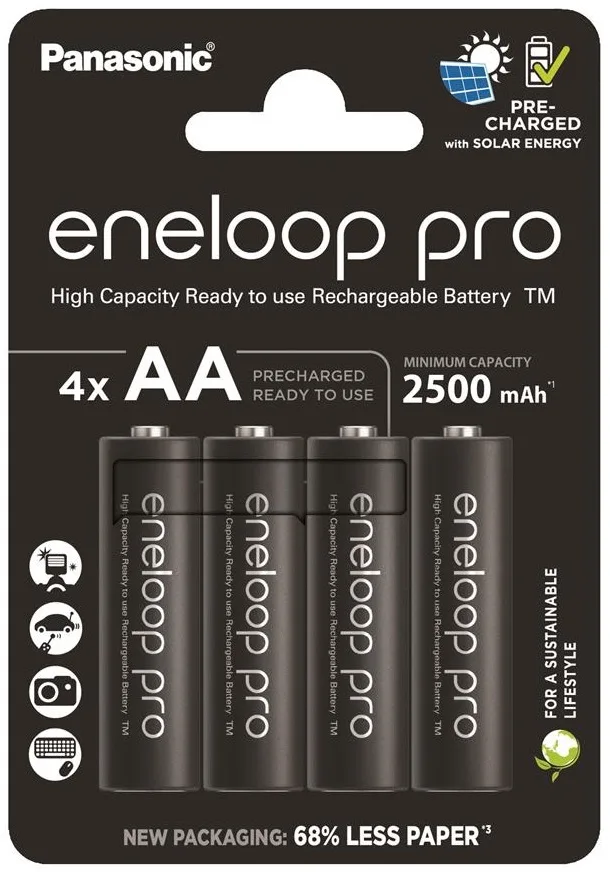 Акумулятор Panasonic Eneloop NI-MH  Pro AA 2500 мАг, 4 шт.