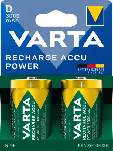Акумулятор VARTA NiMh D 3000 мАг 2 шт