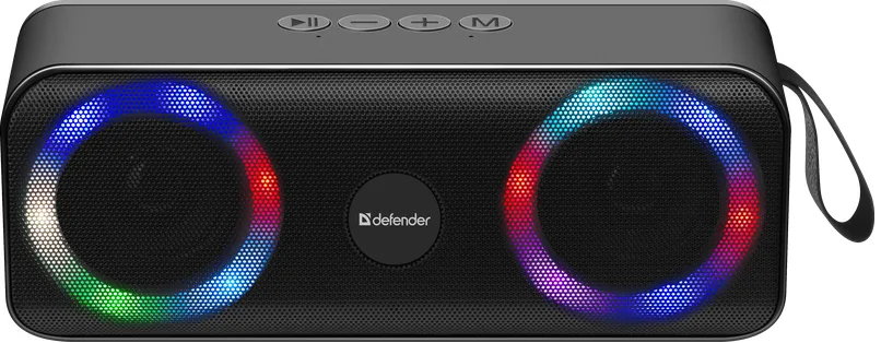 Портативна колонка Defender 10Вт Гума Чорна