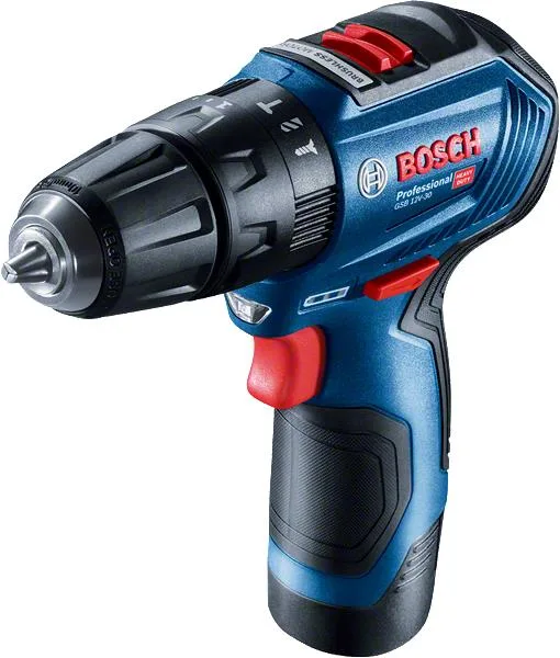 Шурупокрут дриль ударний акумуляторний Bosch Professional 12В 2х2А·год 18Нм 1600об/хв кейс
