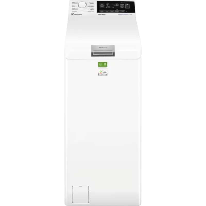 Пральна машина Electrolux вертикальна 7кг 1300 об/хв біла з дисплеєм і парою