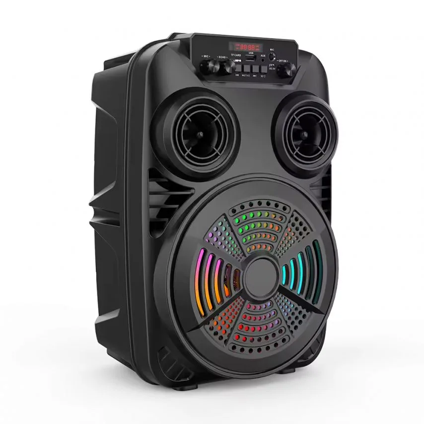 Портативна колонка Bluetooth 20W 2400mAh 203мм Чорна